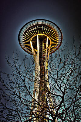 Curated Weekender Tote Bags - The Seattle Space Needle IV by David Patterson