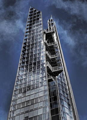 London Skyline Royalty-Free and Rights-Managed Images - The Shards of The Shard by Rona Black