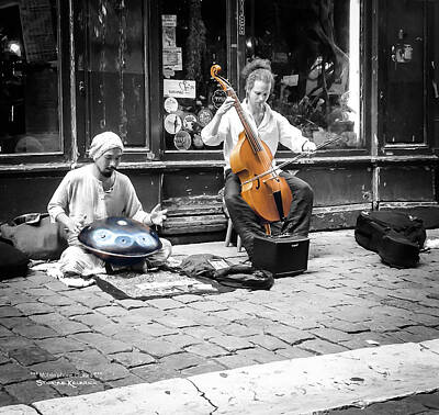 Musician Photos - The street musicians by Stwayne Keubrick