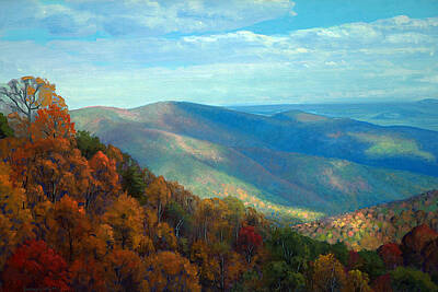 Mountain Paintings - Thornton Gap Overlook Afternoon by Armand Cabrera