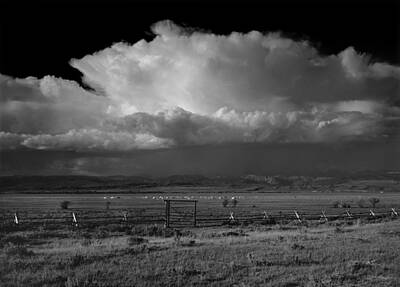 Womens Empowerment - 1M9401-BW-Thunderhead over Wind River Mountains by Ed  Cooper Photography