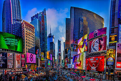 Skylines Royalty-Free and Rights-Managed Images - Times Square by Chris Lord