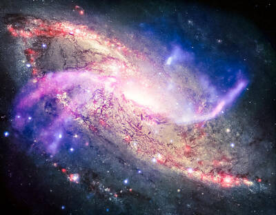 Science Fiction Royalty-Free and Rights-Managed Images - To the Quasar by AM FineArtPrints