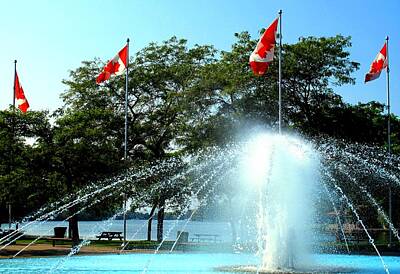 State Love Nancy Ingersoll Rights Managed Images - Toronto Island Fountain Royalty-Free Image by Ian  MacDonald