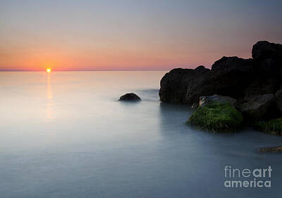 Beach Photos - Tranquil Sunset by Michael Dawson
