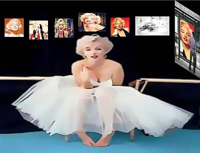 Actors Digital Art - Marilyn Monroe by Catherine Lott