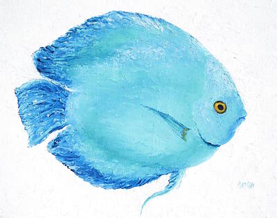 Christian Paintings Greg Olsen - Turquoise fish by Jan Matson