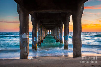 City Scenes Photos - Under the Pier by Inge Johnsson