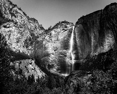 Landmarks Photo Royalty Free Images - Upper Yosemite Falls Royalty-Free Image by Jeff Burton