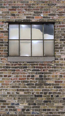 Just In The Nick Of Time Rights Managed Images - Urban Decay Brick Window 5 Royalty-Free Image by Anita Burgermeister