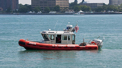 I Want To Believe Posters - US Coast Guard Small Boat St. Clair River Michigan USA by Paul Cannon