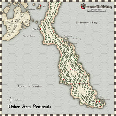 Maps Rights Managed Images - Usher Arm Peninsula Royalty-Free Image by James Kramer