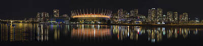 Garden Tools - Vancouver BC City Skyline Night Scene Panorama by Jit Lim