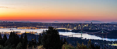 Cities Royalty-Free and Rights-Managed Images - Vancouver Sunrise British Columbia by Pierre Leclerc Photography