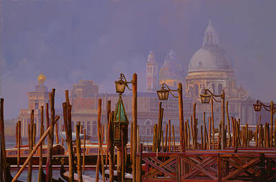 Royalty-Free and Rights-Managed Images - Venezia E La Nebbia by Guido Borelli