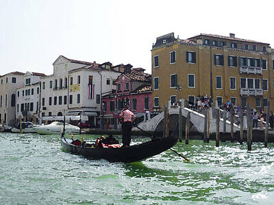 Ingredients Rights Managed Images - Venezia Gondola Canale Royalty-Free Image by Irina Sztukowski
