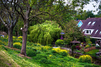 Zen Garden - Walk along the Channel. Spring in Holland by Jenny Rainbow