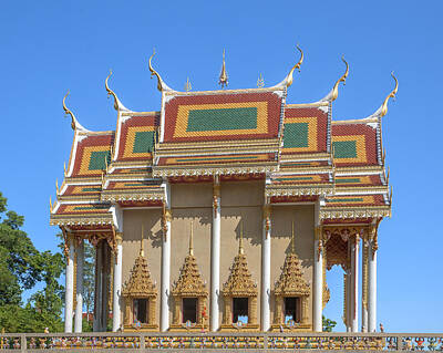 Painted Wine - Wat Khao Rang Ubosot DTHP0552 by Gerry Gantt
