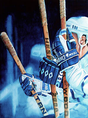 Sports Paintings - Weapons of Choice by Hanne Lore Koehler