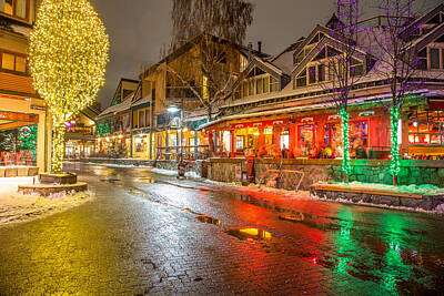 Sports Royalty Free Images - Whistler Village colors Royalty-Free Image by Pierre Leclerc Photography