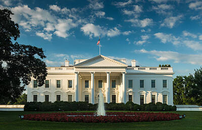 Cities Photos - White House Sunrise by Steve Gadomski