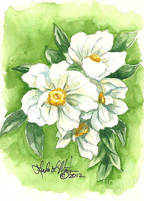 When Life Gives You Lemons - White Peony by Linda L Martin