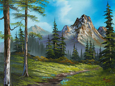 Landscapes Paintings - Wilderness Trail by Chris Steele