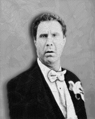 Portraits Royalty-Free and Rights-Managed Images - Will Ferrell Old School  by Tony Rubino