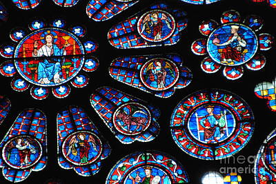 Wilderness Camping - Window Detail  Chartres by Jacqueline M Lewis