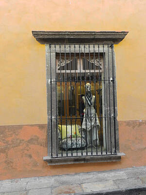 Travel Luggage - Window Shopping San Miguel de Allende Mexico by Cathy Anderson
