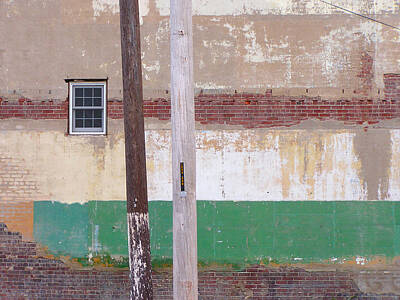 Urban Abstracts - Window Wall Poles by Lynn Hansen