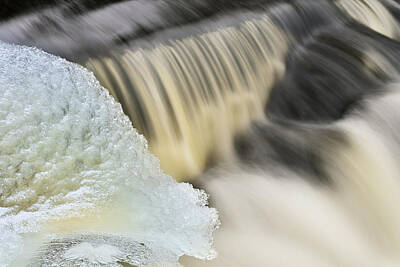 Travel Royalty Free Images - Winter Bond Falls Cascade Royalty-Free Image by Dean Pennala