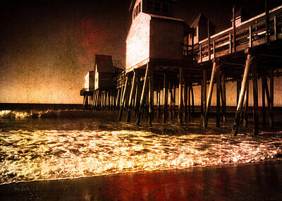 Surrealism Photo Royalty Free Images - Winter Old Orchard Beach Royalty-Free Image by Bob Orsillo