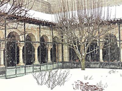 Kitchen Spices And Herbs - Winter Storm at the Cloisters 4 by Sarah Loft