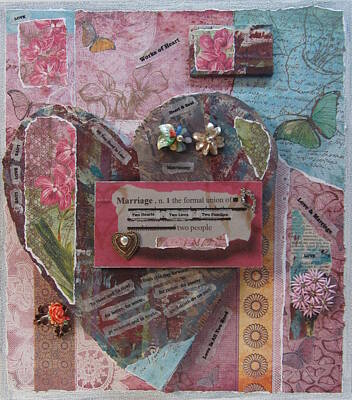 Mixed Media Rights Managed Images - Works of Heart Matrimony Royalty-Free Image by Anita Burgermeister