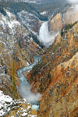 Ireland Landscape - Yellowstone Falls by Lane Erickson