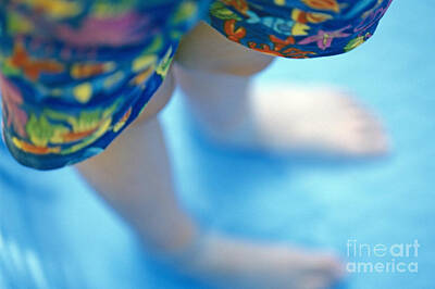 Chris Walter Rock N Roll Royalty Free Images - Young girl standing in pool Royalty-Free Image by Jim Corwin