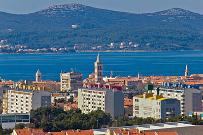 City Scenes Royalty-Free and Rights-Managed Images - Zadar cityscape and Island of Ugljan by Brch Photography