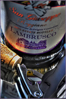 Modern Man Famous Athletes - 0002 Cheers with Lambrusco  by Michael Frank Jr
