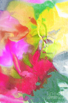Abstract Flowers Photos - Abstract Garden Impressions by Regina Geoghan