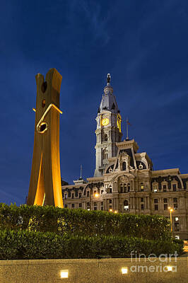 Legendary And Mythic Creatures Rights Managed Images - Clothespin and City Hall Royalty-Free Image by John Greim