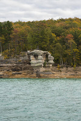 Typographic World - Lake Superior Pictured Rocks 49 by John Brueske
