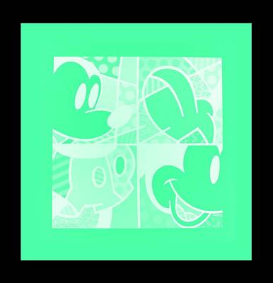 Royalty-Free and Rights-Managed Images - MICKEY in NEGATIVE LIGHT GREEN by Rob Hans