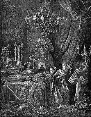 Fantasy Drawings Rights Managed Images - Bluebeard Royalty-Free Image by Gustave Dore