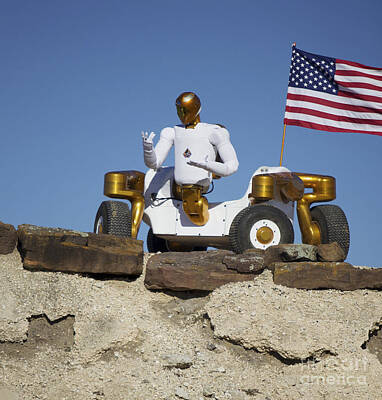 Queen - Robonaut 2 Poses Atop Its New Wheeled by Stocktrek Images