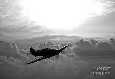 Frank Sinatra - A Hawker Hurricane Aircraft In Flight by Scott Germain
