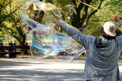 Just Desserts - Bubble Boy Of Central Park by Rob Hans