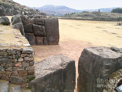 Modern Patterns - Sacsayhuaman Ruins in Cusco by Carol Ailles