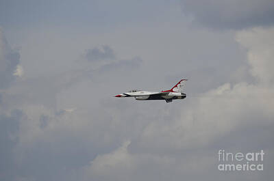 Clouds Royalty Free Images - An F-16 Of The United States Air Force Royalty-Free Image by Stocktrek Images