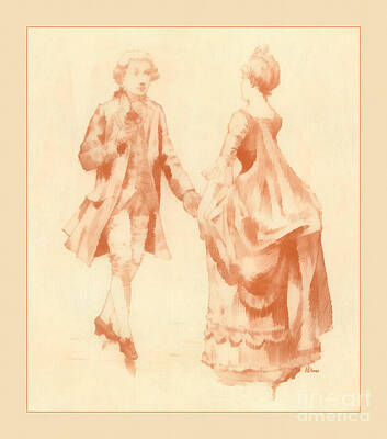 Grimm Fairy Tales - Ballroom Dance Circa 1700s by Anne Kitzman